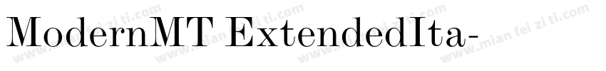 ModernMT ExtendedIta字体转换